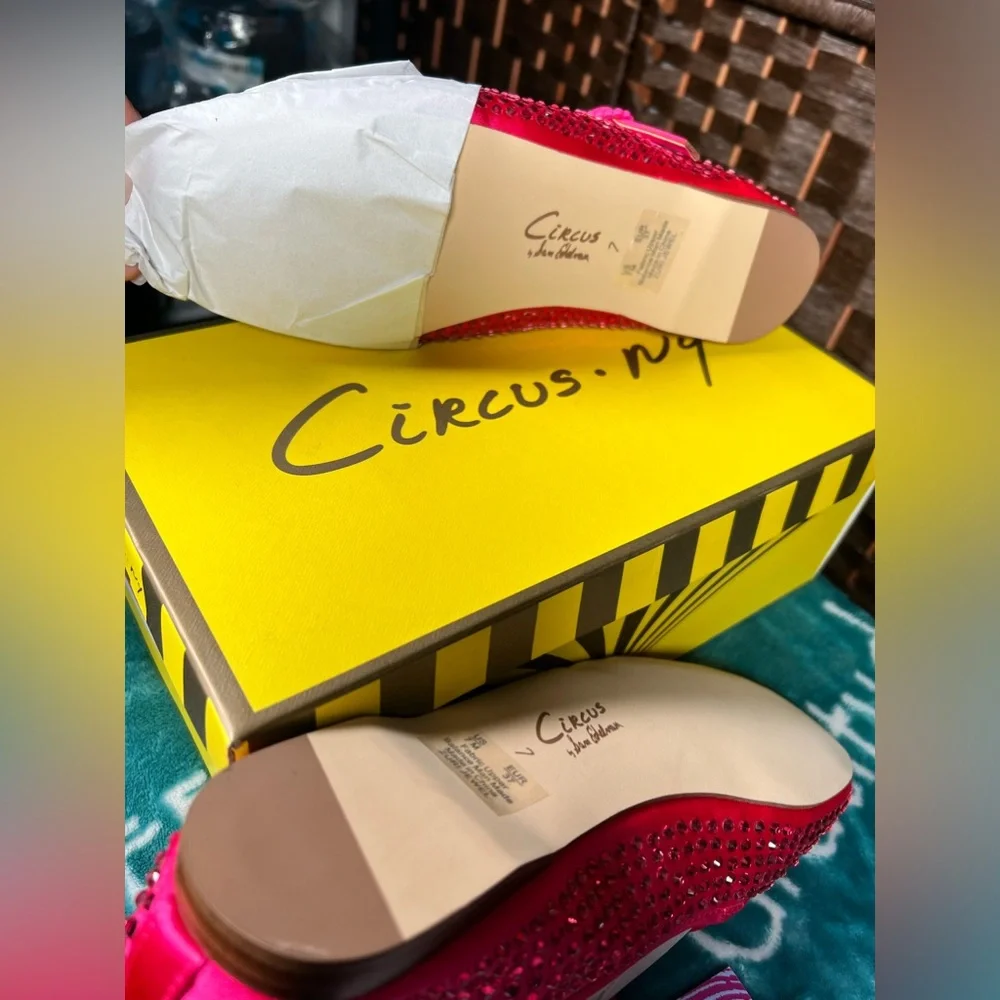 BRAND NEW! Circus NY by Sam Edelman Zuri Rhinestone Ballerina Flats - Picture 5 of 11